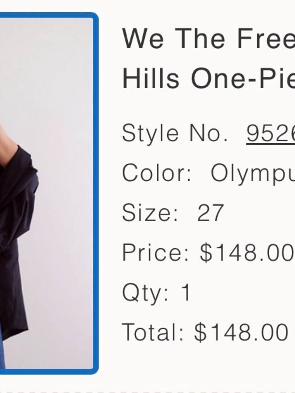 NWT Free People We The Free Hidden
Hills One-Piece - Picture 5 of 5
